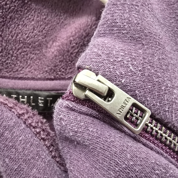 Women's Athleta cozy Karma Asymmetrical pullover sweatshirt/ sweater Sz L - Picture 6 of 16